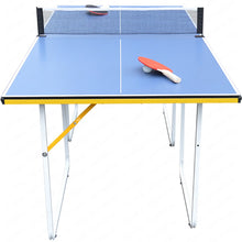 Load image into Gallery viewer, Children&#39;s Portable Mini Folding Table Tennis Table with Pats Balls Block Net Set