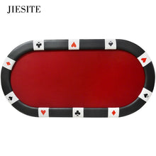 Load image into Gallery viewer, 84&quot;x42&quot;x30&quot; Foldable Poker Table for  Texas Hold&#39;em  with Casino Waterproof Fabric Table Top