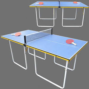 Children's Portable Mini Folding Table Tennis Table with Pats Balls Block Net Set
